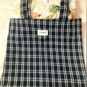 Sezane checkered tote